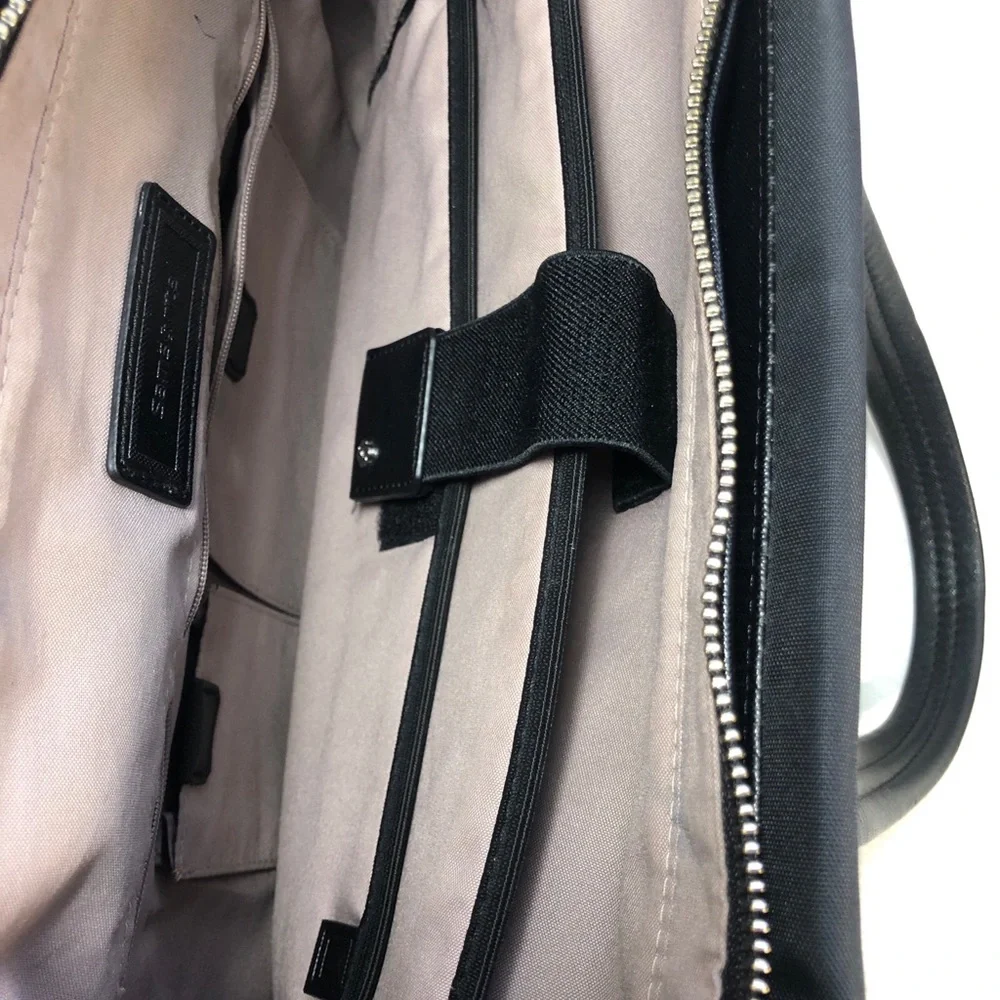 Samsonite Black Nylon Laptop Work Tote Carryall Shoulder Bag Large Travel Purse